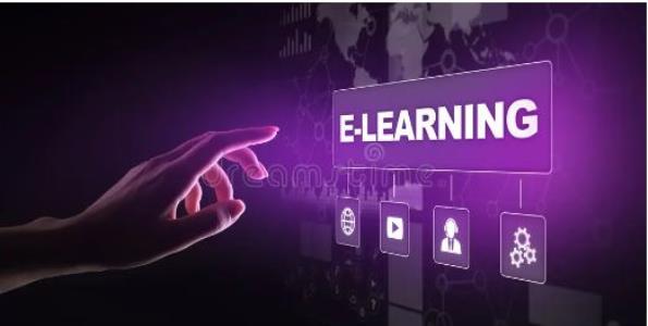 A hand selecting option on E-learning platforms ; Bluerain School Management Software