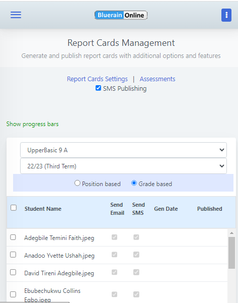 Bluerain School Management Software